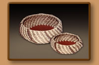 Pine Needle Bundle Baskets