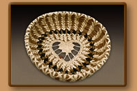 Pine Needle Heart Basket